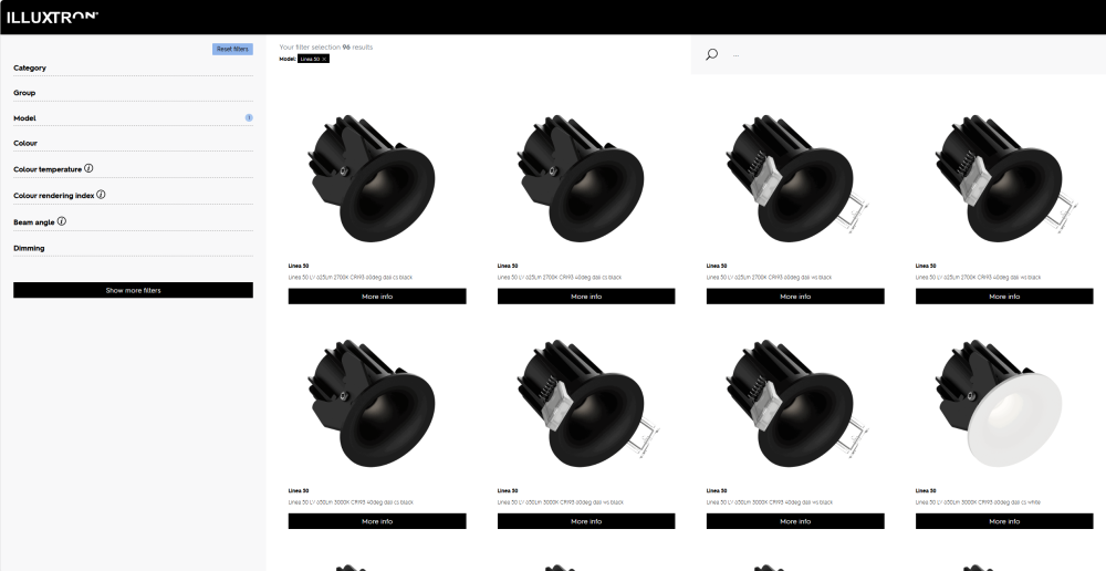 Zo vind je snel het juiste product op de Illuxtron website